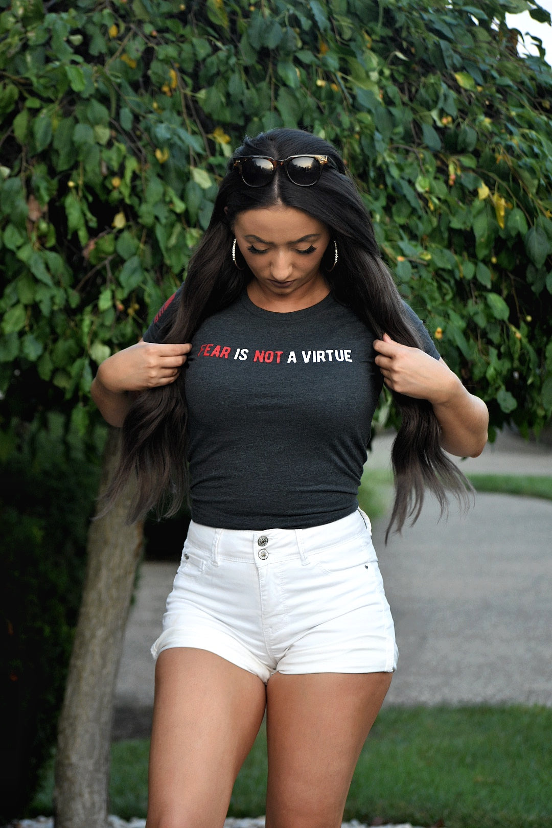 FEAR IS NOT A VIRTUE LADIES TEE