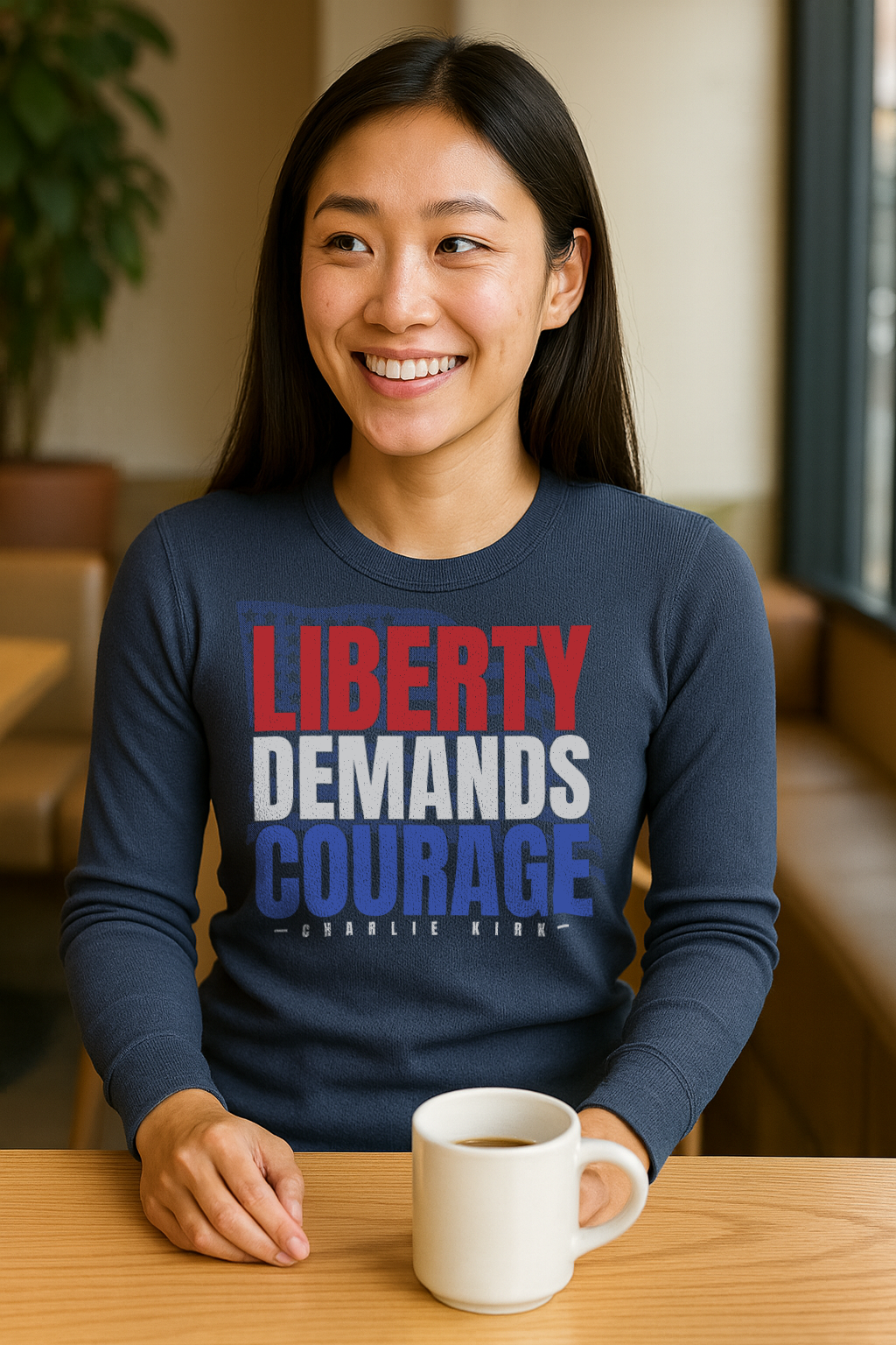 LIBERTY DEMANDS COURAGE Unisex Long Sleeve Thermal