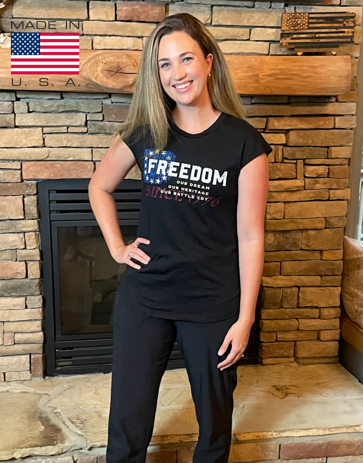 BETSY ROSS AMERICAN PATRIOT LADIES TEE