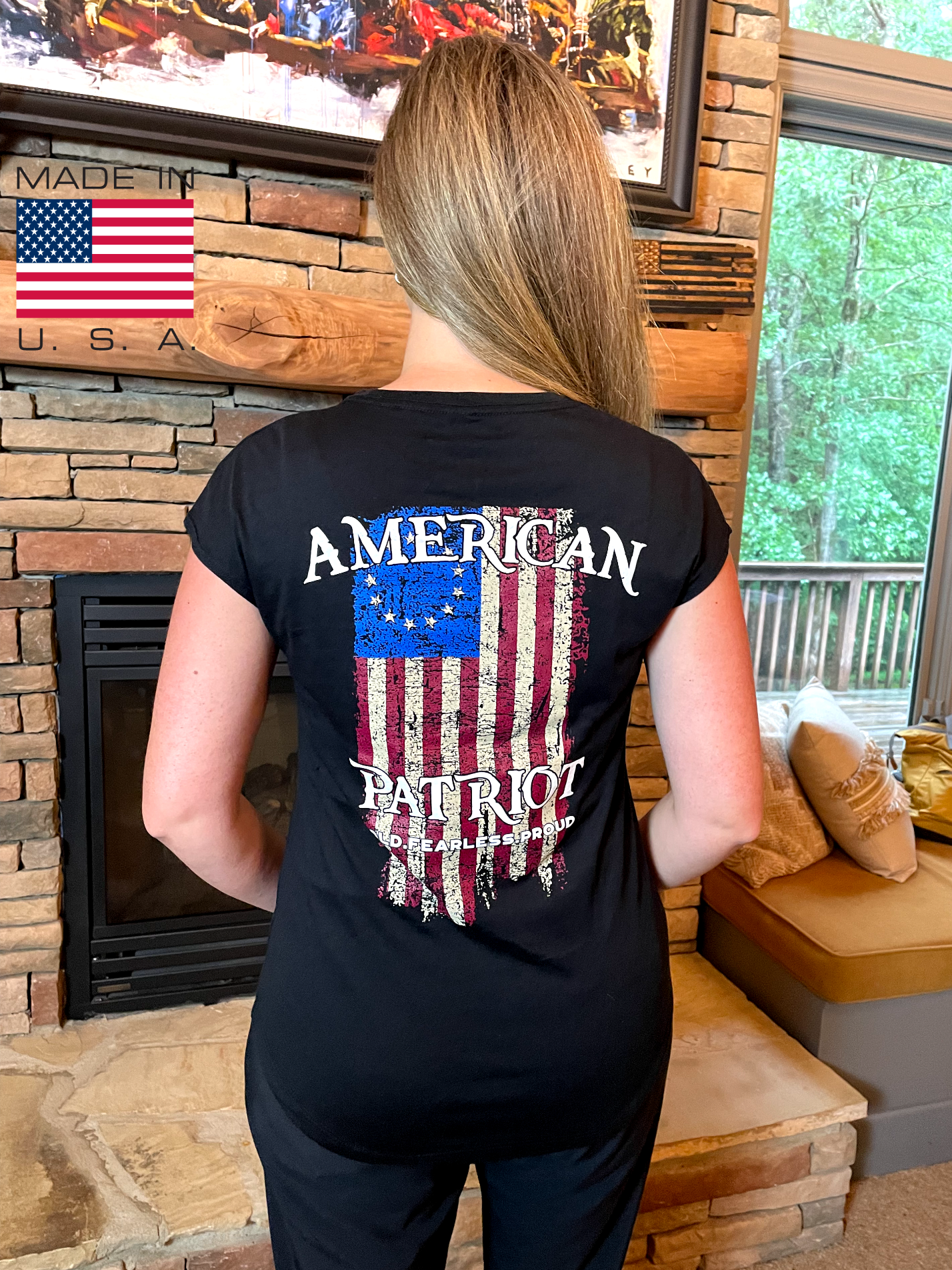 BETSY ROSS AMERICAN PATRIOT LADIES TEE