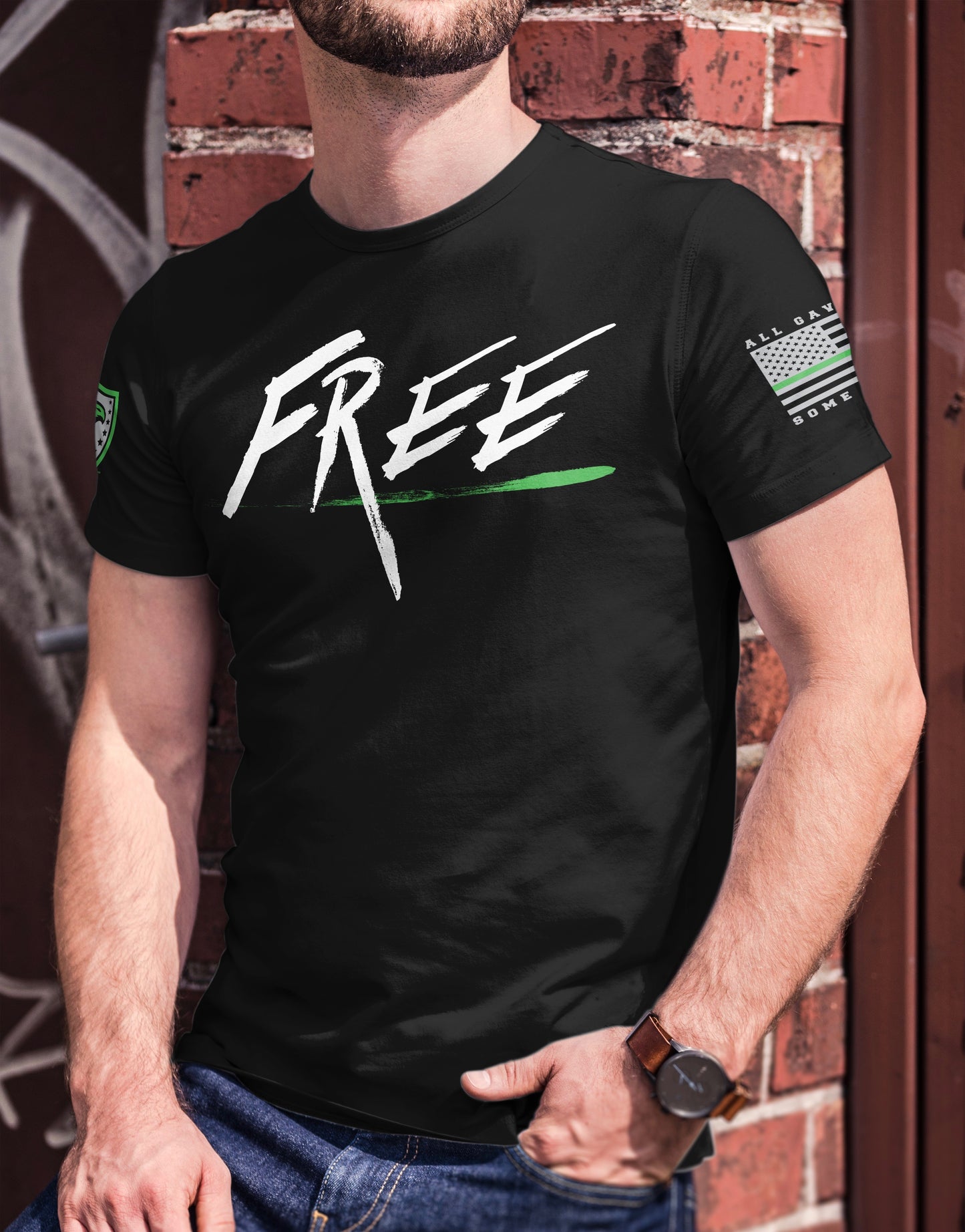 BECAUSE OF THE BRAVE MEN'S TEE