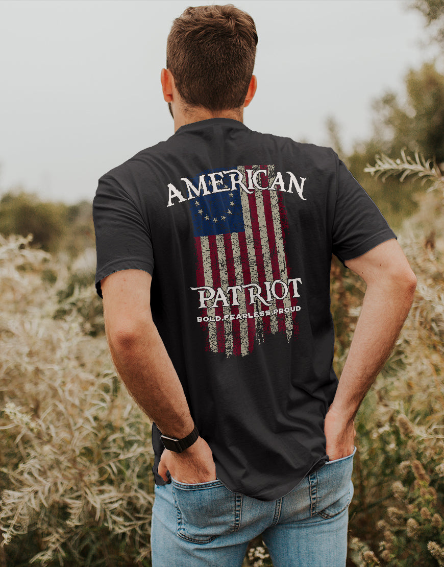 BETSY ROSS AMERICAN PATRIOT MEN'S TEE