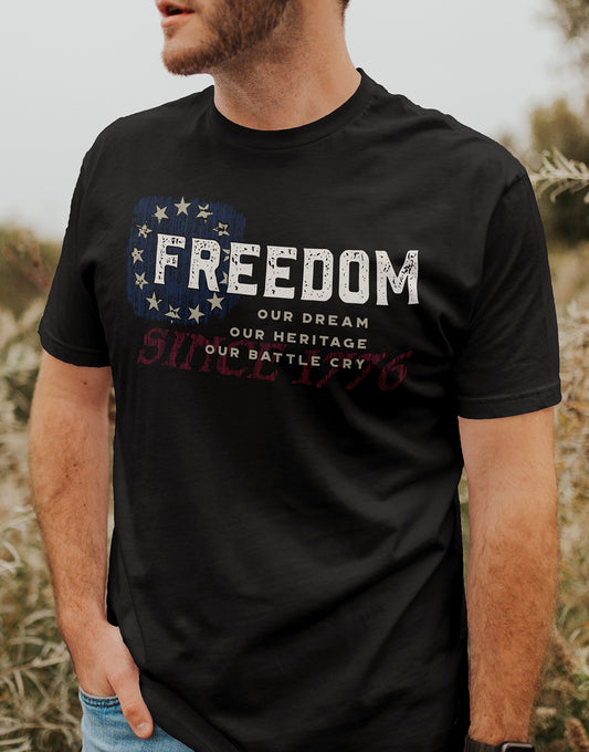 BETSY ROSS AMERICAN PATRIOT MEN'S TEE