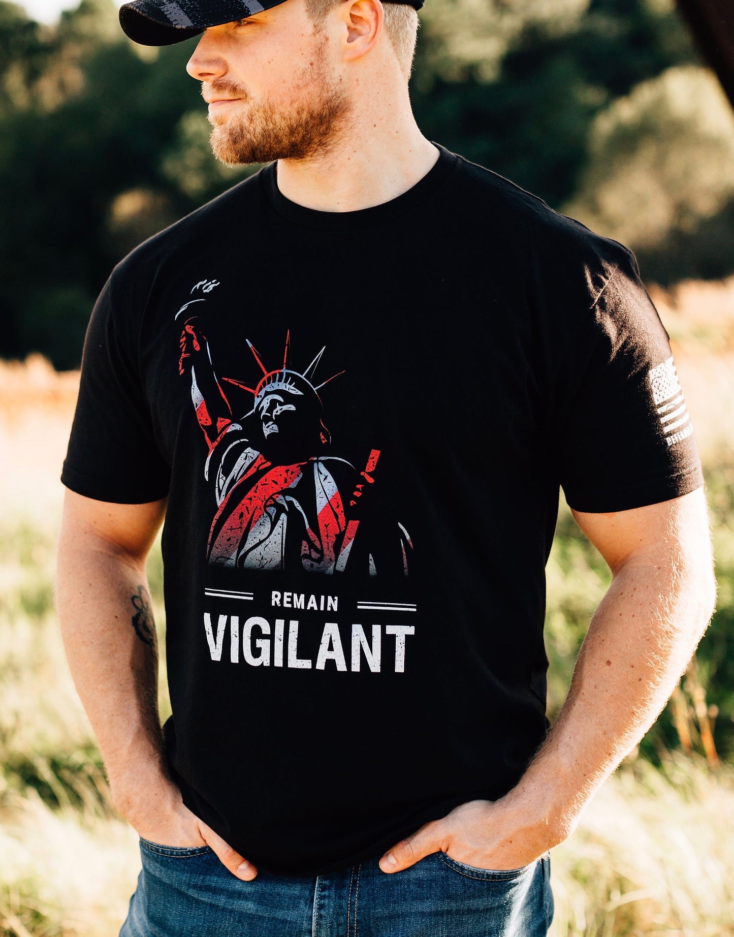 REMAIN VIGILANT MEN'S TEE