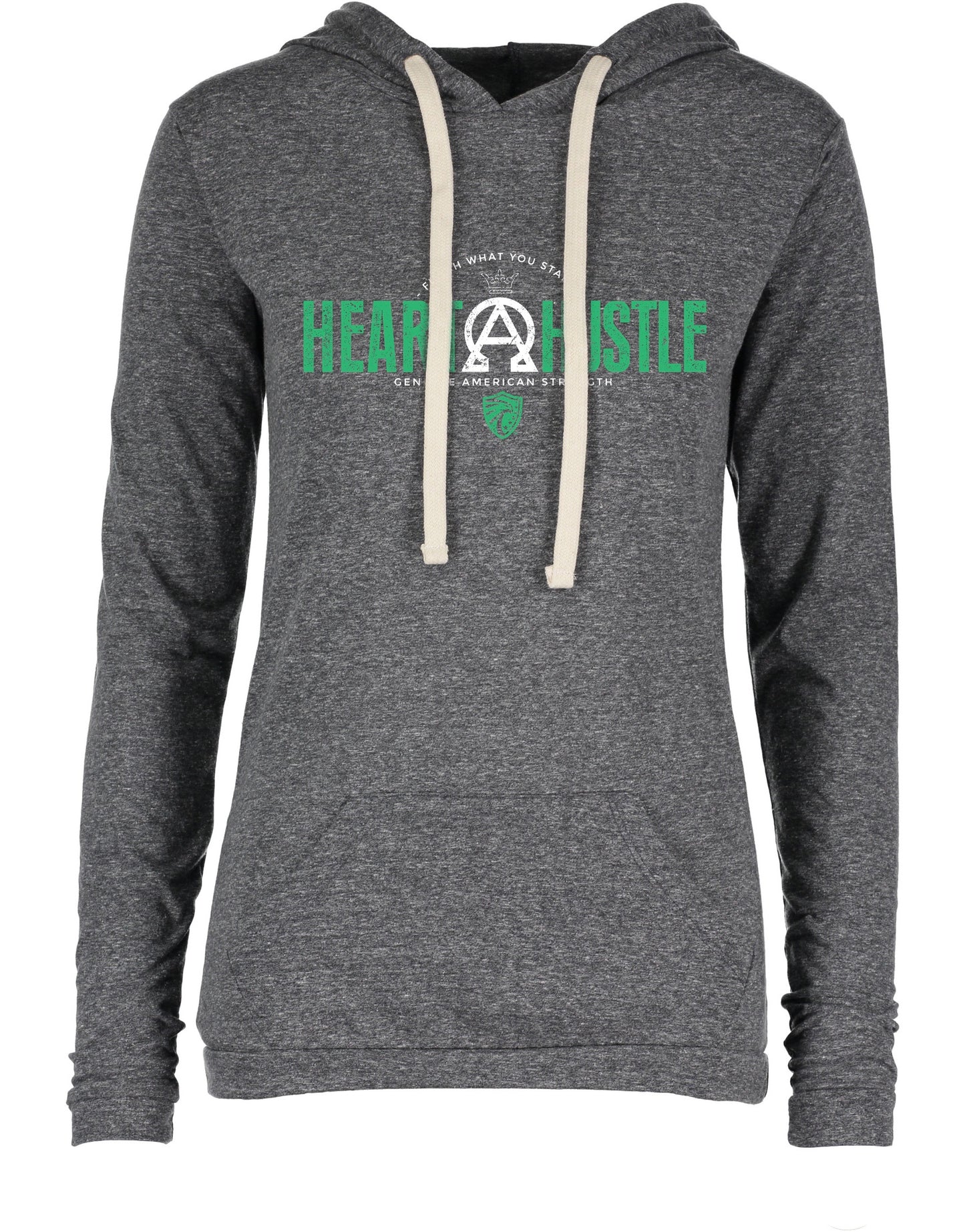 HEART & HUSTLE MELANGE LADIES HOODIE