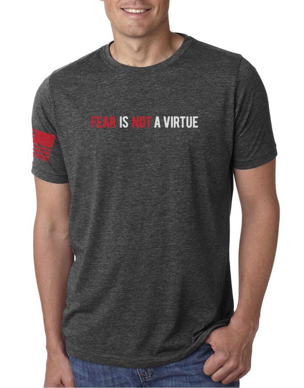 'FEAR IS NOT A VIRTUE' UNISEX TEE