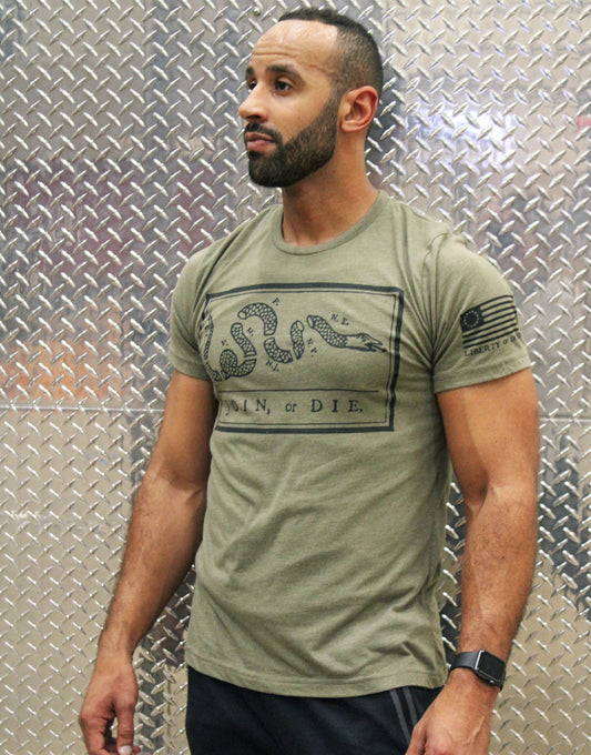 JOIN OR DIE UNISEX SUEDED TEE