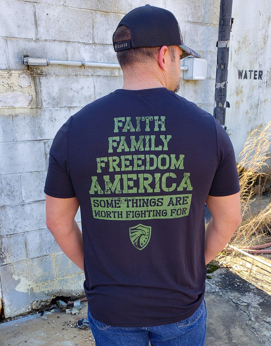 WORTH FIGHTING FOR DFNDR MEN'S TEE