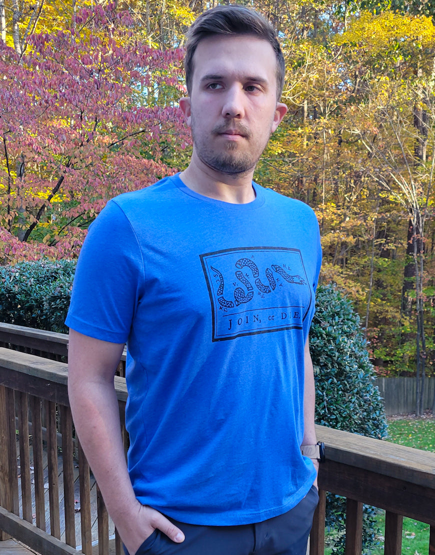 JOIN OR DIE UNISEX SUEDED TEE
