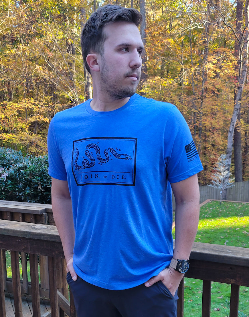 JOIN OR DIE UNISEX SUEDED TEE
