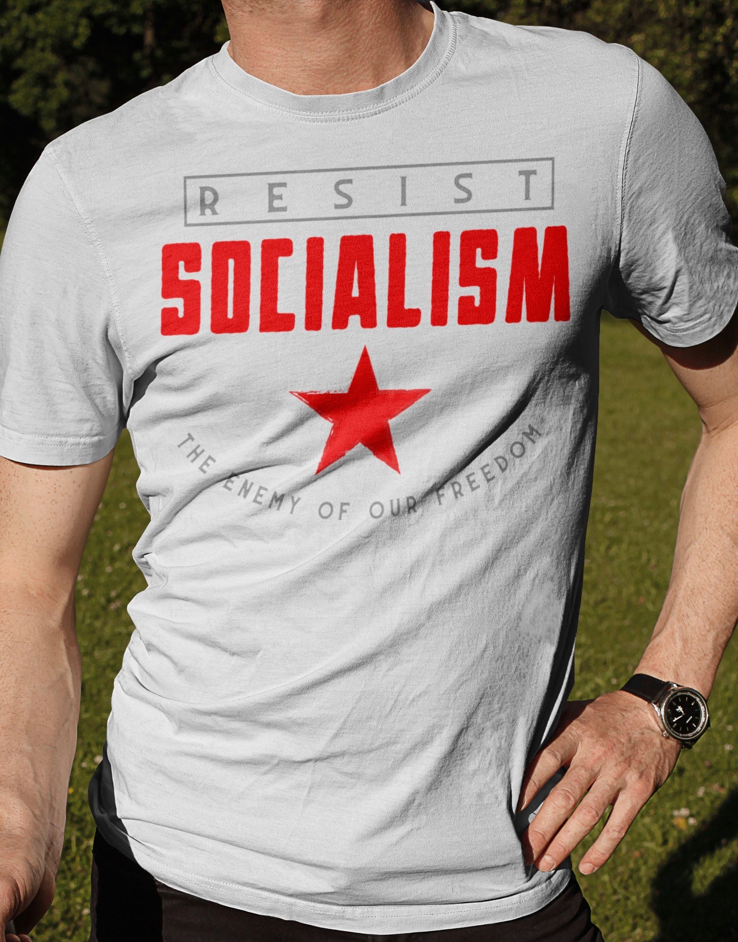 ENEMY OF OUR FREEDOM MEN'S TEE