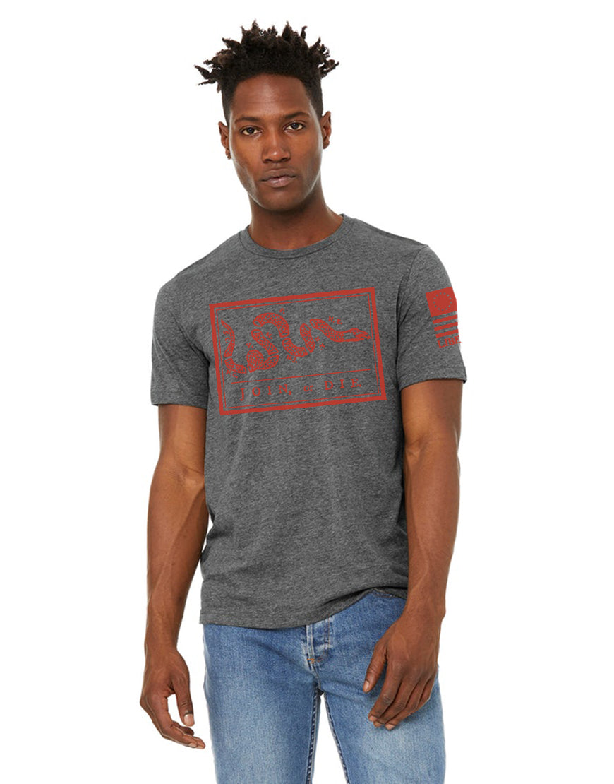 JOIN OR DIE UNISEX SUEDED TEE