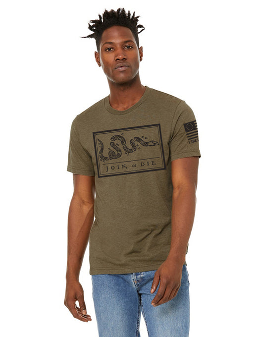 JOIN OR DIE UNISEX SUEDED TEE