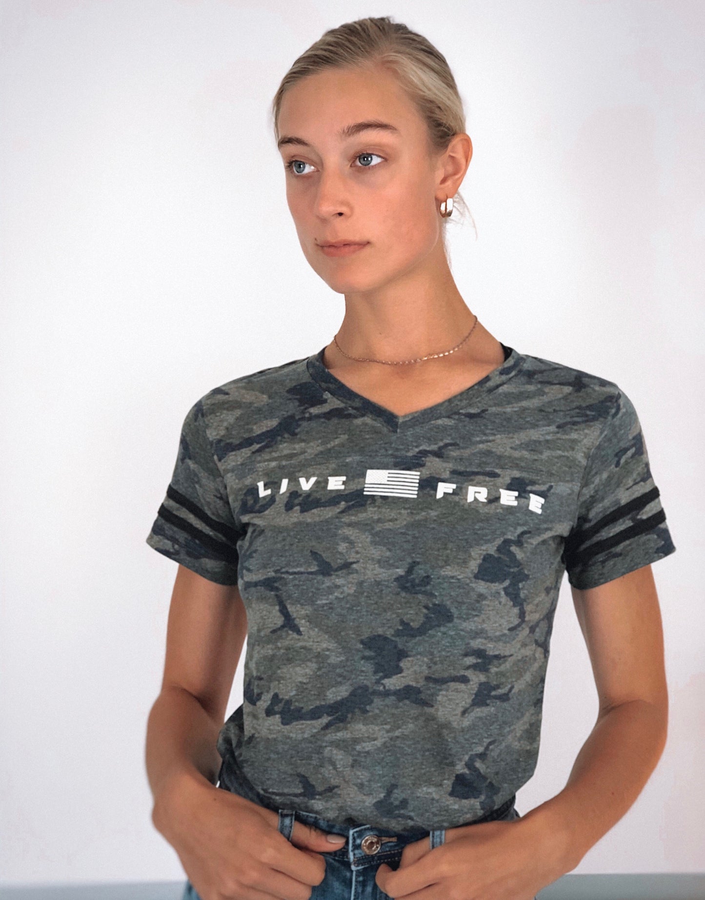 'LIVE FREE' LADIES TEE