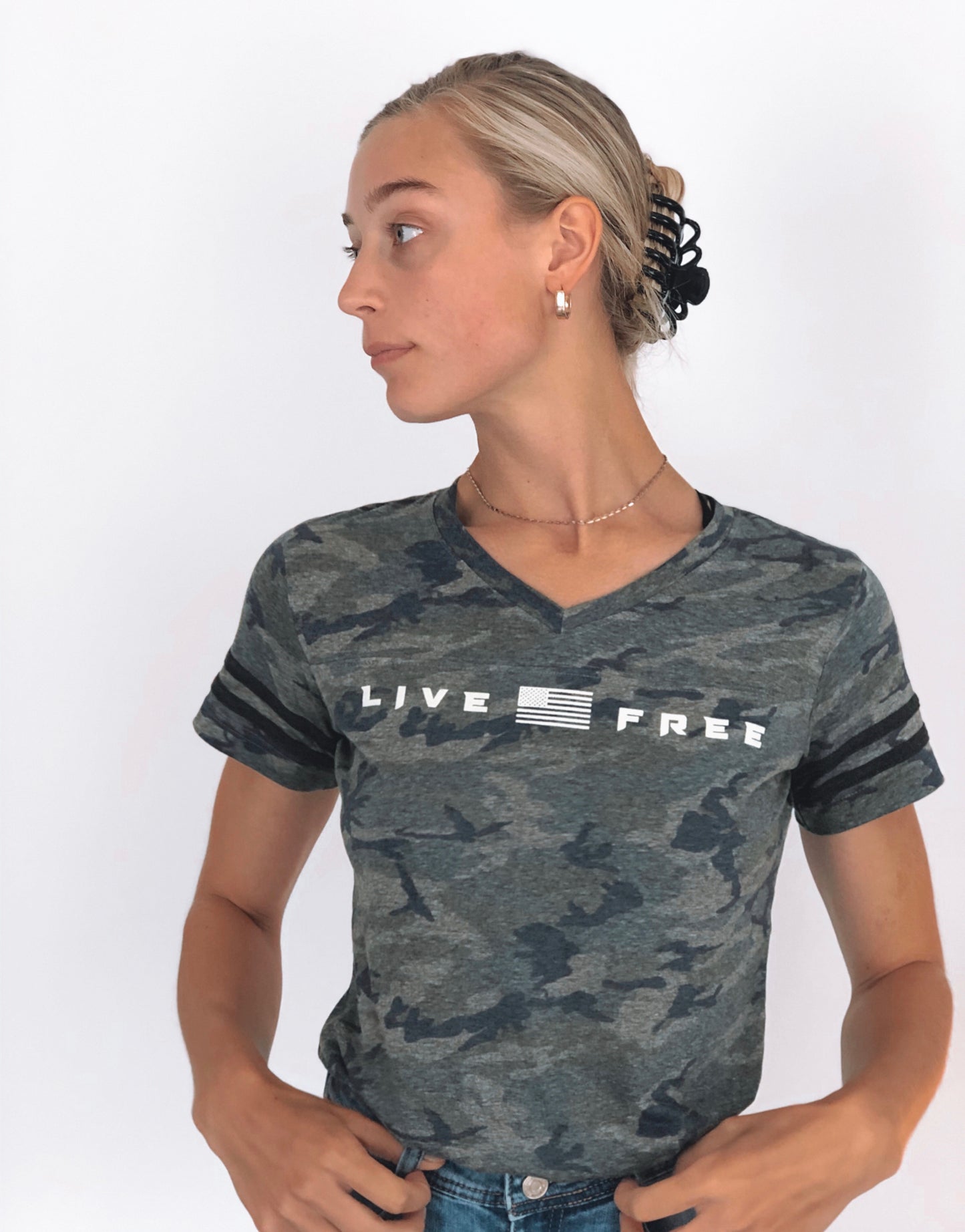 'LIVE FREE' LADIES TEE