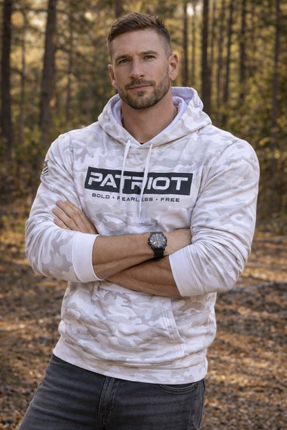 SNOW CAMO PATRIOT PREMIUM HOODIE