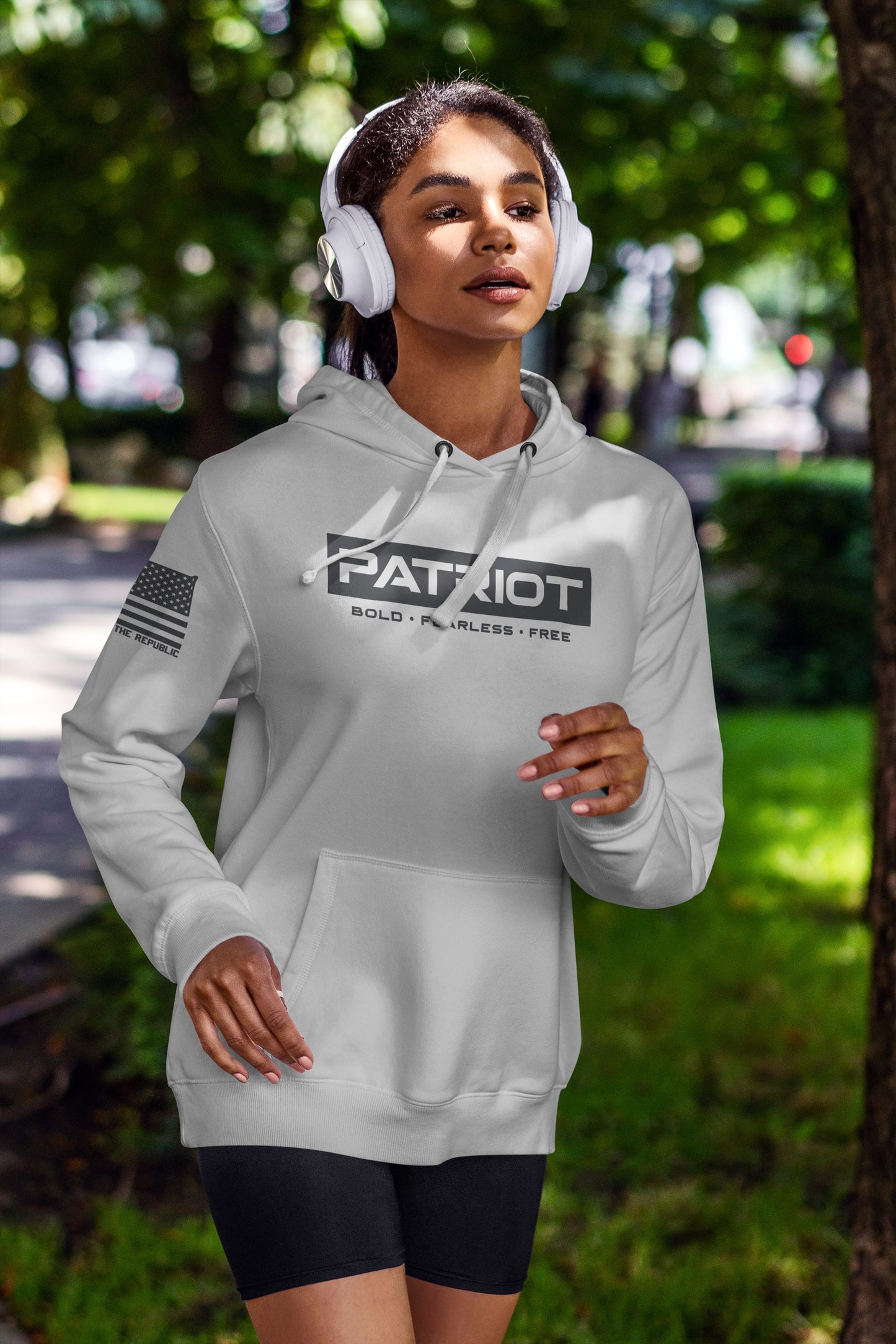 PATRIOT - BOLD - FEARLESS - FREE UNISEX HOODIE