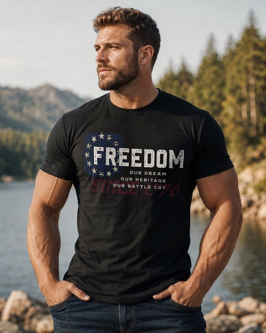 BETSY ROSS AMERICAN PATRIOT MEN'S TEE