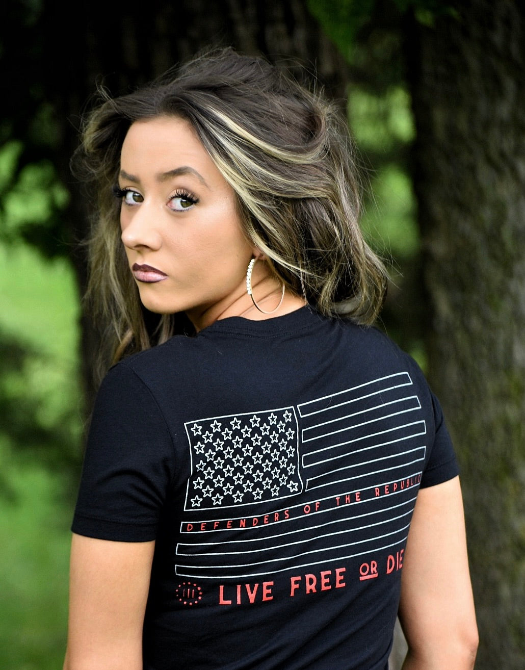 ENEMY OF OUR FREEDOM LADIES TEE