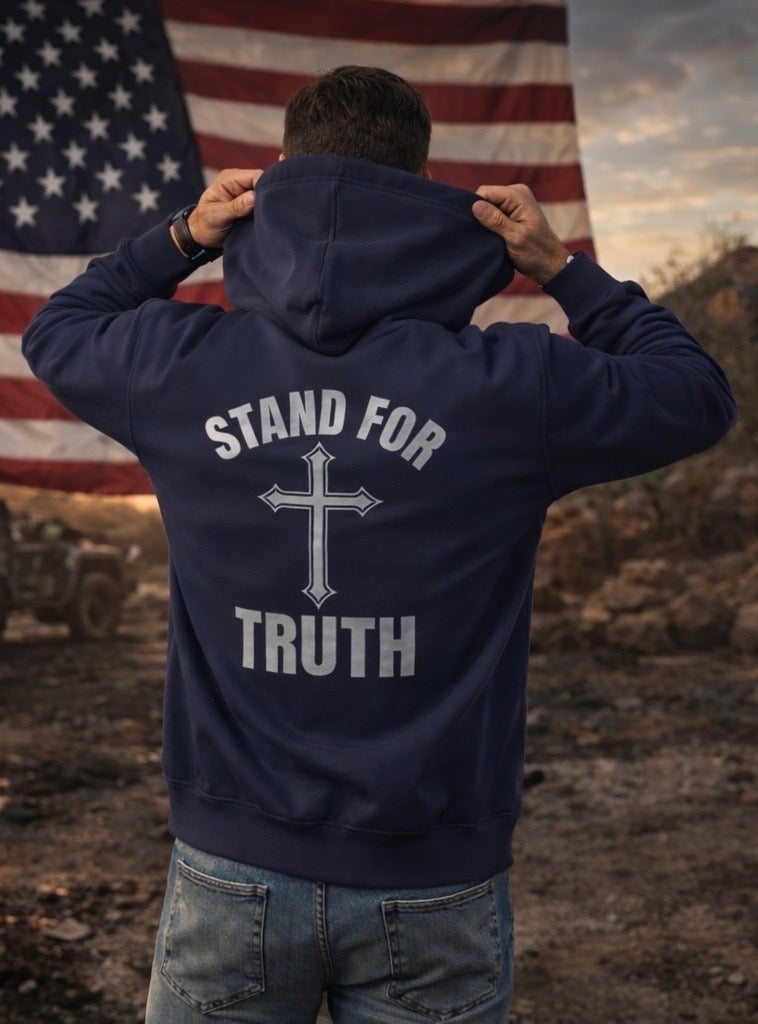 LIBERTY DEMANDS COURAGE Unisex Hooded Sweatshirt