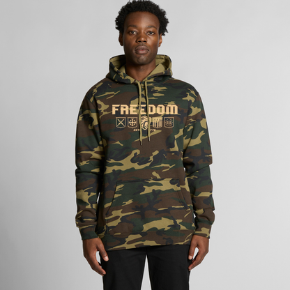 FREEDOM SHIELD PREMIUM CAMO HOODIE