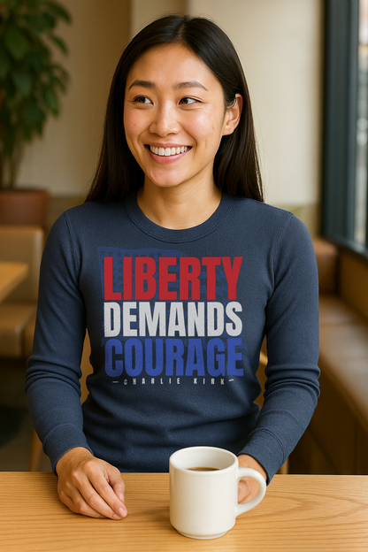 LIBERTY DEMANDS COURAGE Unisex Long Sleeve Thermal