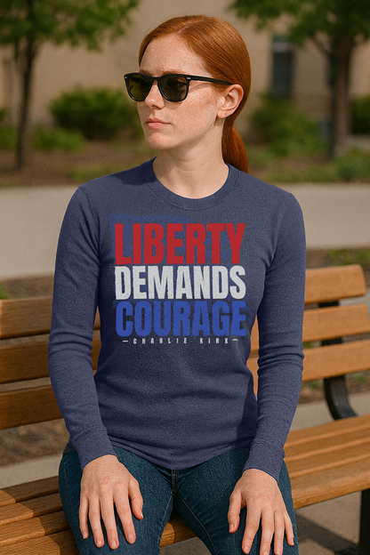 LIBERTY DEMANDS COURAGE Unisex Long Sleeve Thermal