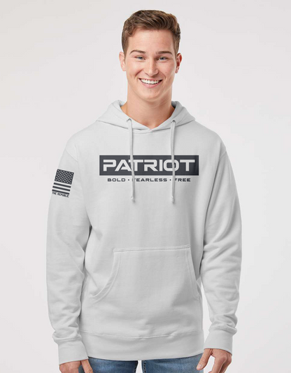 PATRIOT - BOLD - FEARLESS - FREE UNISEX HOODIE