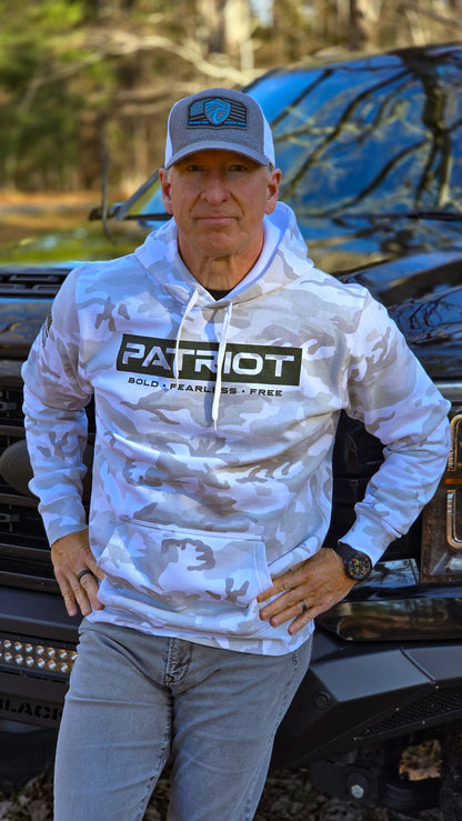 SNOW CAMO PATRIOT PREMIUM HOODIE