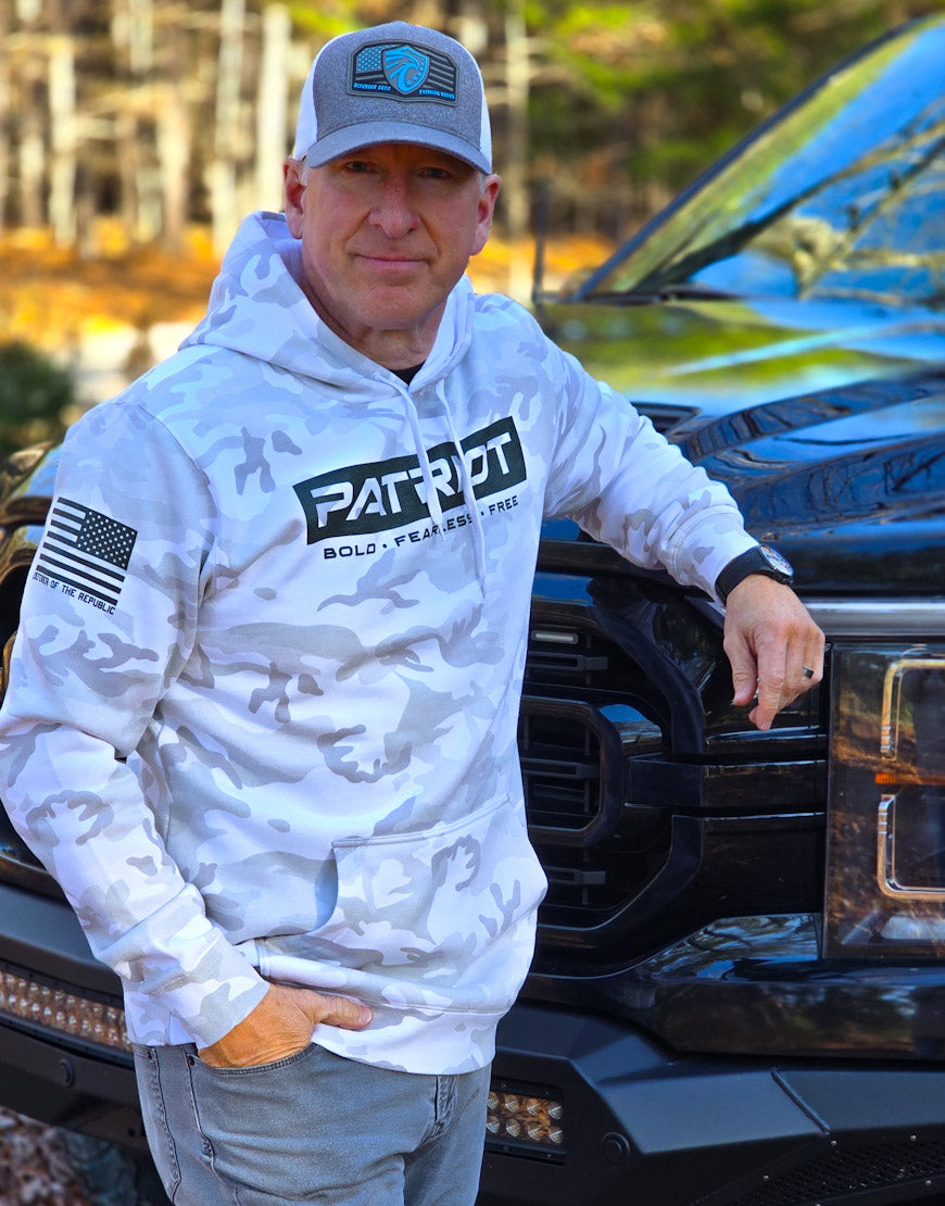 SNOW CAMO PATRIOT PREMIUM HOODIE