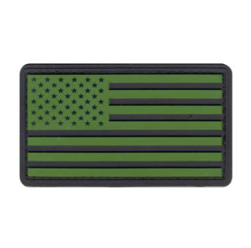 Khaki / Black Hook & Loop Flag Patch - Army Navy Gear