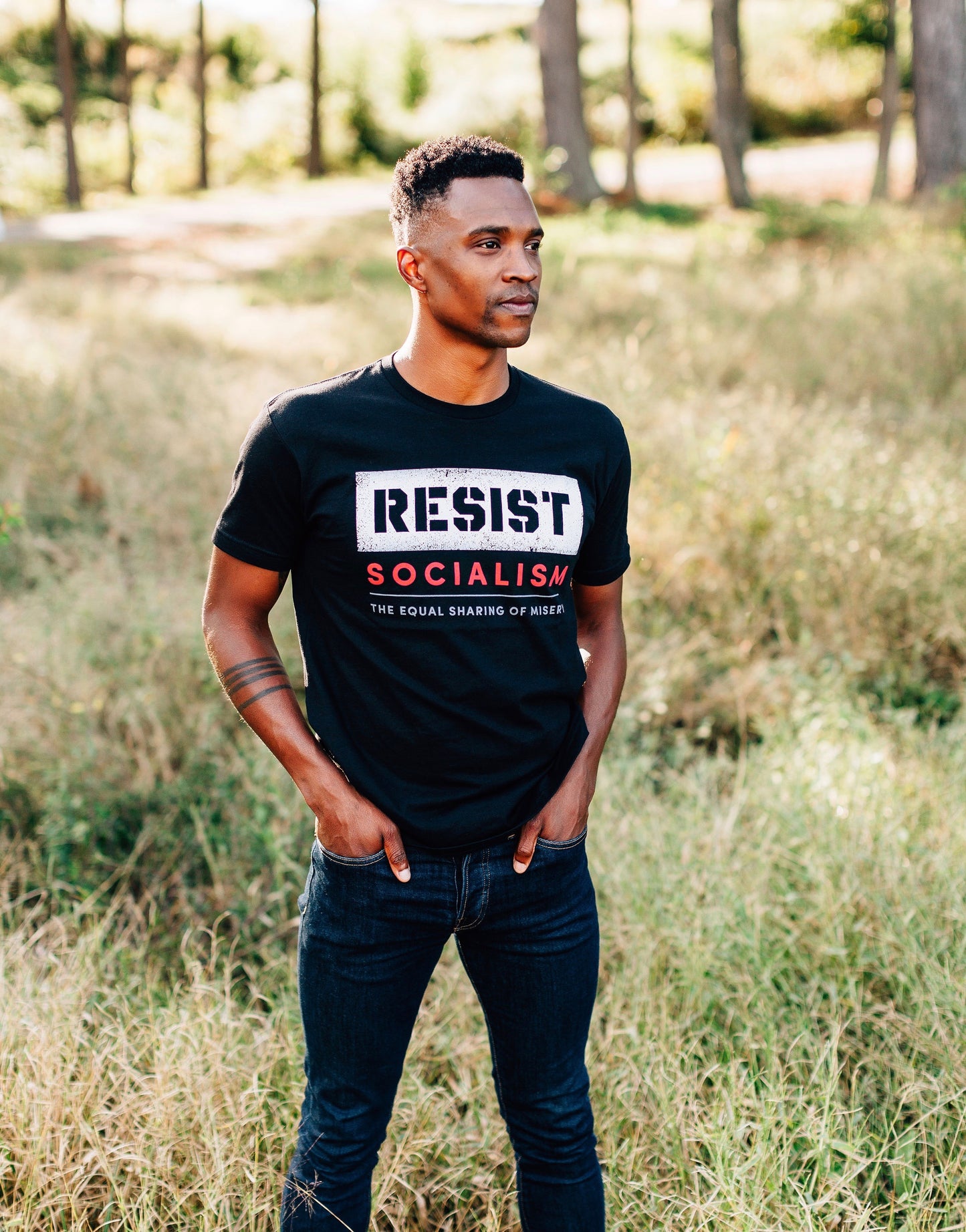 RESIST SOCIALISM MEN'S TEE