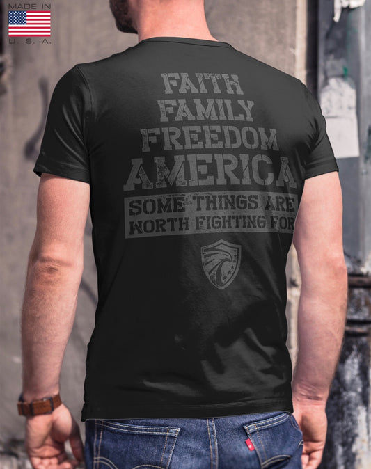 WORTH FIGHTING FOR DFNDR MEN'S TEE