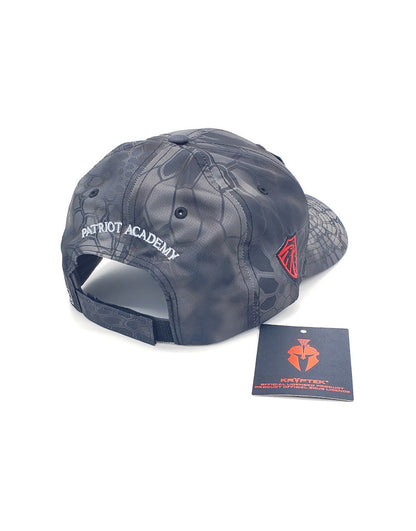 Kryptek Flag Camo Trucker Hat - Typhon Grey Design, One Size Fits Most
