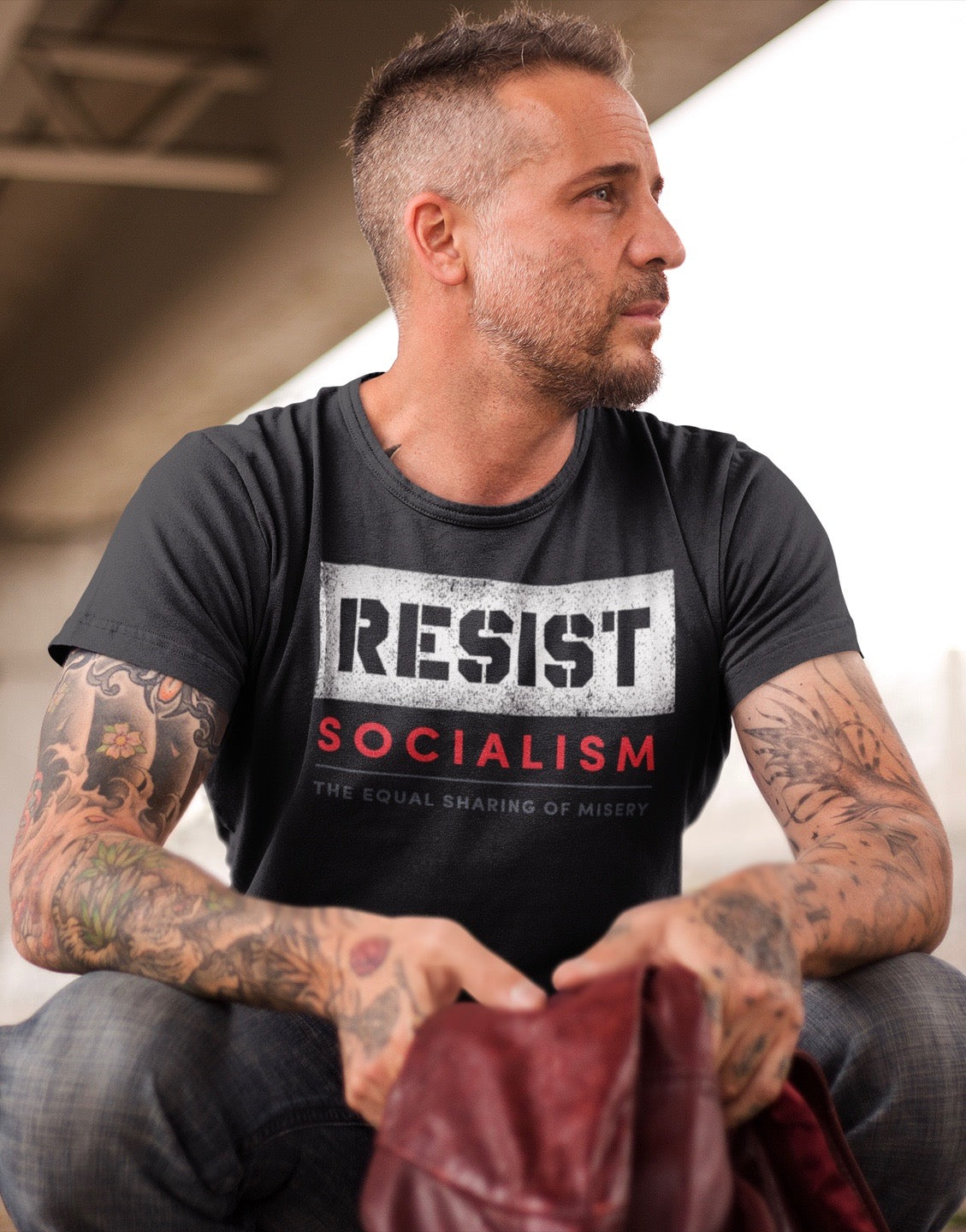 RESIST SOCIALISM MEN'S TEE
