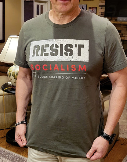 RESIST SOCIALISM MEN'S TEE