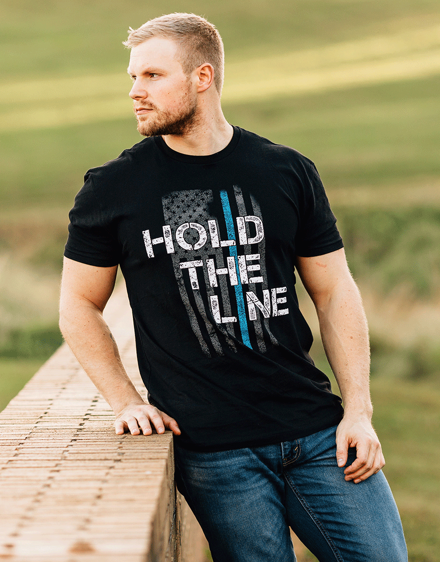 HOLD THE LINE MEN'S TEE